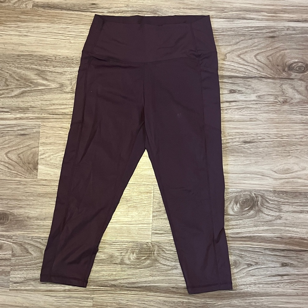 ZYIA Active Deep Plum High-Rise Leggings